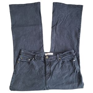 Levis Perfectly Slimming 512 Bootcut Size 16 SHORT Jeans Black Stretch Denim